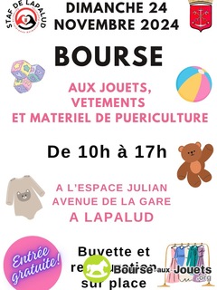 Photo de la bourse aux jouets Bourse aux jouets, vêtements et matériel de puériculture