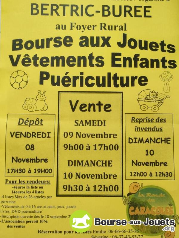 Bourse aux jouets, vêtements et puériculture