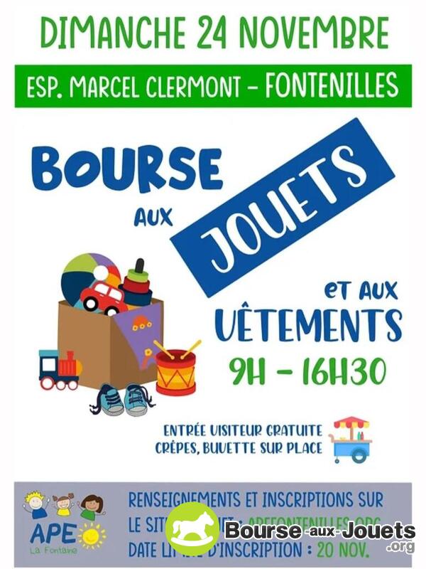 Bourse aux jouets, vêtements et puériculture