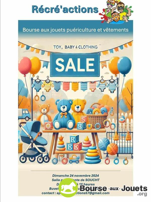 Bourse aux jouets, vêtements et puériculture