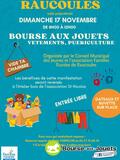 Bourse aux jouets, vêtements, puériculture