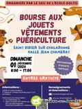 Bourse aux jouets, vêtements, puériculture