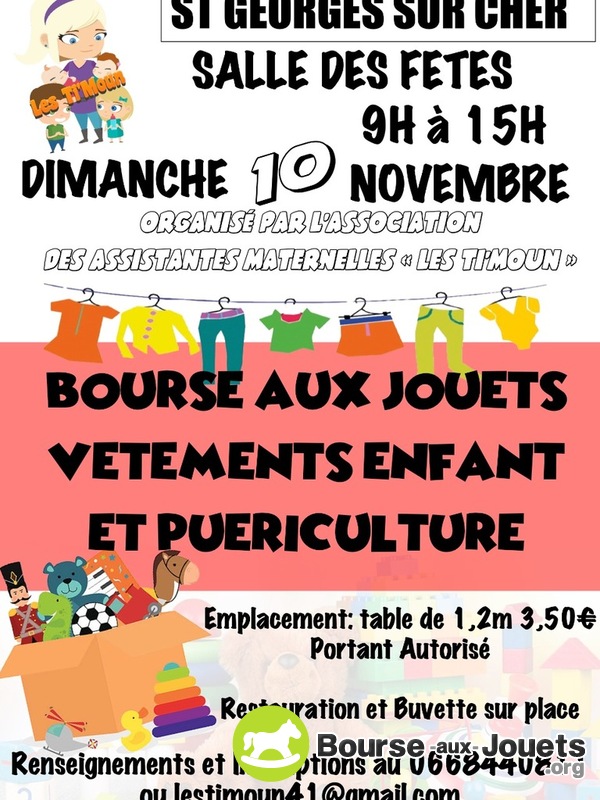 Bourse aux jouets vêtements puériculture