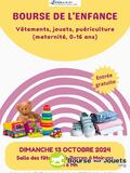 Bourse de l'enfance (vêtements, jeux, jouets, puériculture)