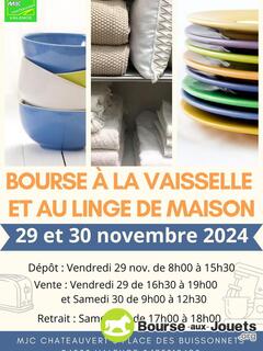 Bourse à la vaisselle et au linge de maison