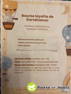 Photo de la bourse aux jouets Bourse layette enfants jusqu’à 5 ans et puériculture