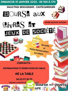 Photo de la bourse aux jouets Bourse aux livres et jeux de société