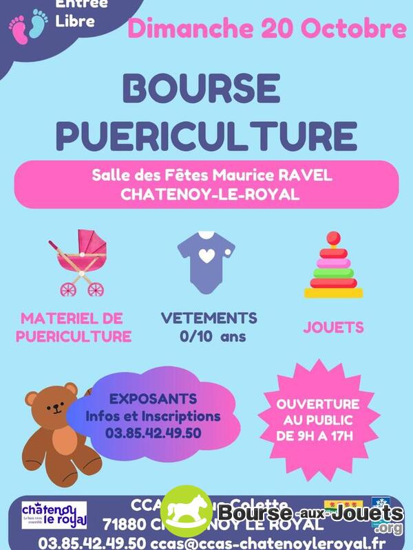 Bourse puericulture, jouets et vetements enfants