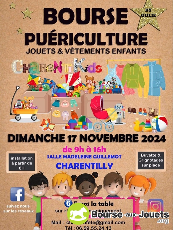 Bourse puériculture jouets et vêtements enfants, By Gulie