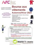 Bourse aux vêtements Afc Automne -Hiver , Puériculture