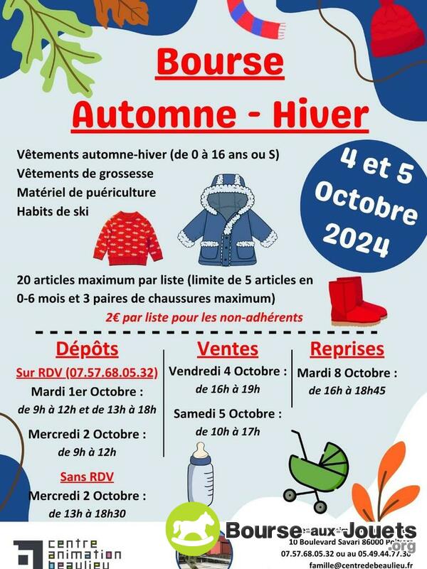 Bourse aux vêtements Automne Hiver