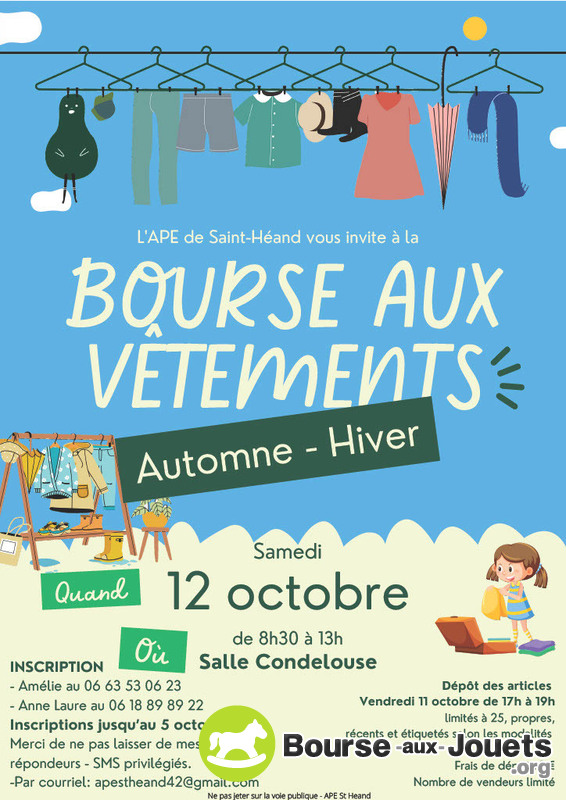 Bourse aux vêtements automne-hiver