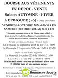 Photo Bourse aux vetements en depot vente saison automne-hiver à Épinouze