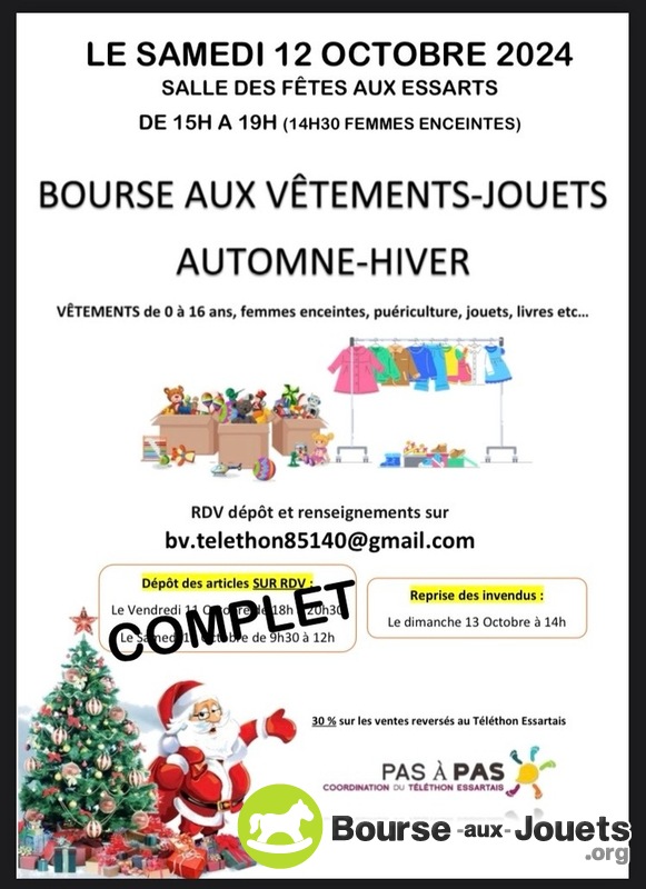 Bourse aux vêtements jouets