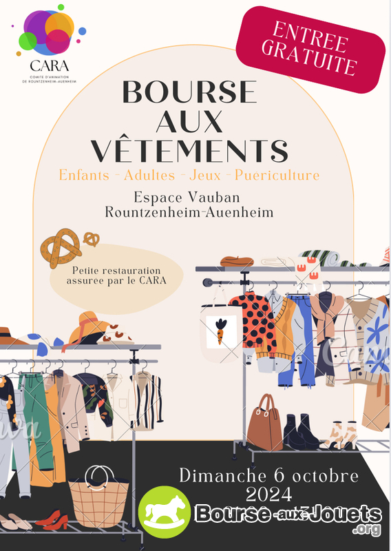 Bourse aux vêtements, jouets et accessoires de puériculture