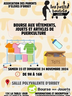 Photo de la bourse aux jouets Bourse aux vêtements, jouets et articles de puériculture