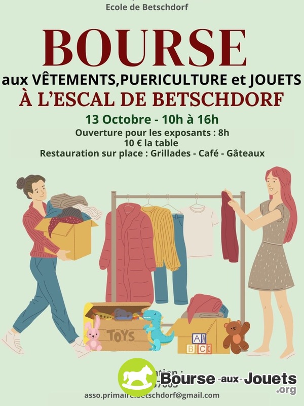 Bourse vêtements jouets et puériculture