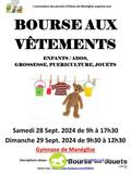 bourse aux vêtements, jouets et puériculture