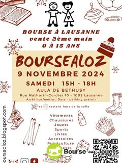 Photo de la bourse aux jouets Boursealoz: Vente 2ème main 0-15 ans Vêtements, jouets...