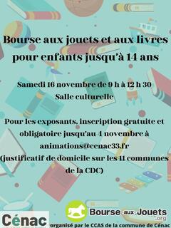 Photo de la bourse aux jouets Bourses aux jouets et aux livres jusqu'à 14 ans