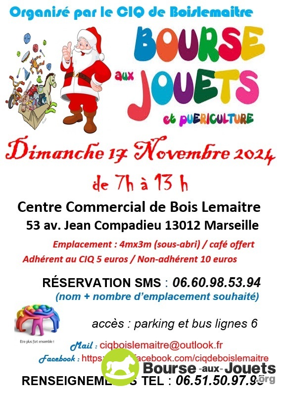 Bourses aux jouets et puericulture CIQ de BOISLEMAITRE