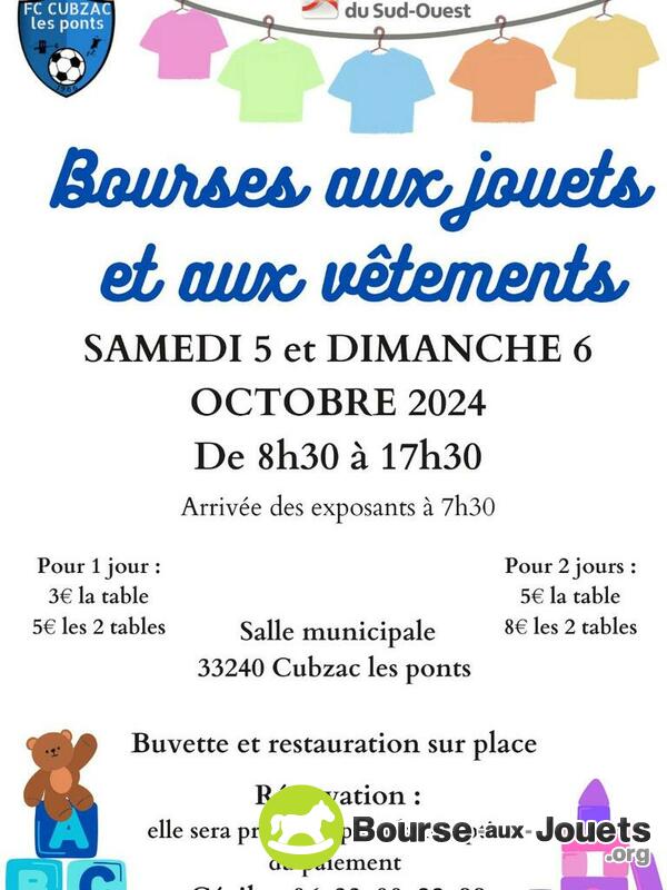 Bourses aux jouets et vêtements