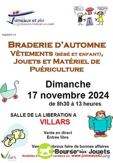 Photo de la bourse aux jouets Braderie d'automne vêtements, jouets, matériel puériculture