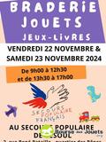 Braderie de jouets, jeux, livres