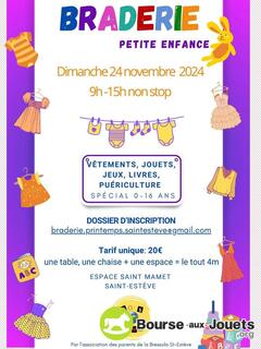 Photo de la bourse aux jouets Braderie Saint-Estève