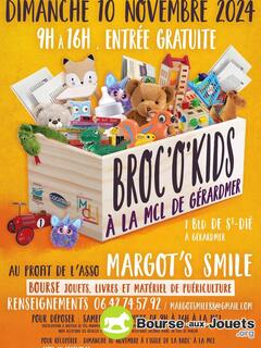 Photo de la bourse aux jouets Broc'o kids. bourse jouets, livre, matériel de puériculture