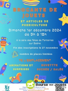 Photo de la bourse aux jouets Brocante de jouets et articles de puériculture