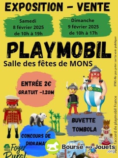 Photo de la bourse aux jouets Exposition Playmobil