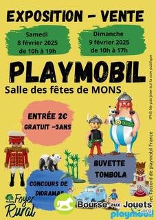 Photo de la bourse aux jouets Exposition Playmobil