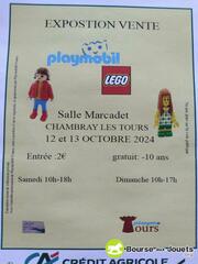 Photo de la bourse aux jouets Exposition vente Playmobil et lego