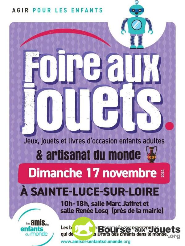 Foire aux jeux, jouets, livres... vente solidaire