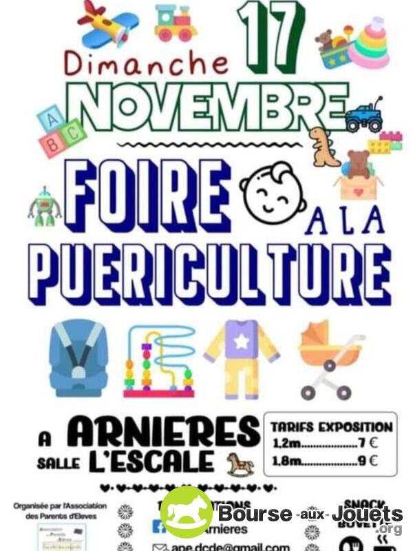 Foire à la puériculture APE Arnières sur iton