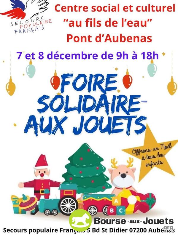 Foire solidaire aux jouets du Secours Populaire Aubenas