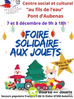 Photo de la bourse aux jouets Foire solidaire aux jouets du Secours Populaire Aubenas