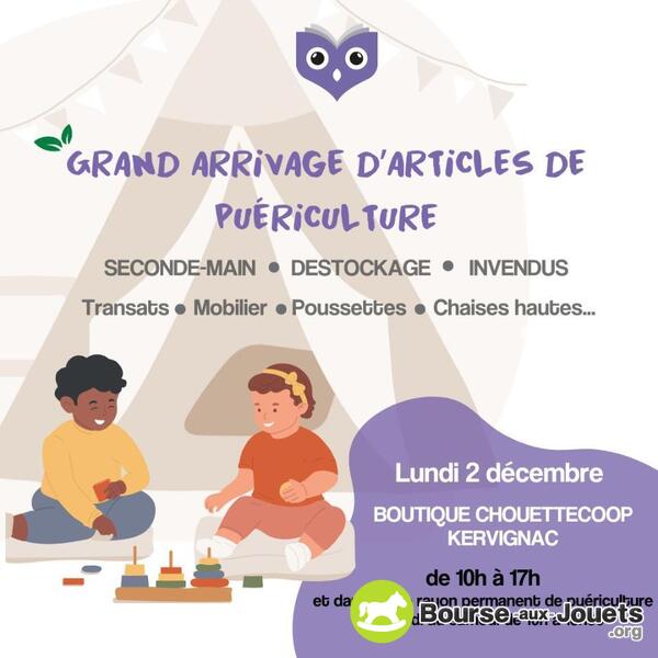 Grand arrivage de matériel de puériculture d'occasion