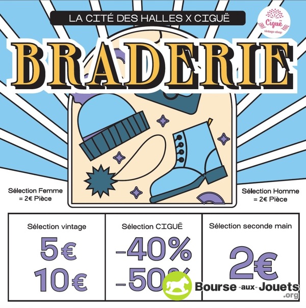 Grande Braderie de la friperie Ciguë vintage