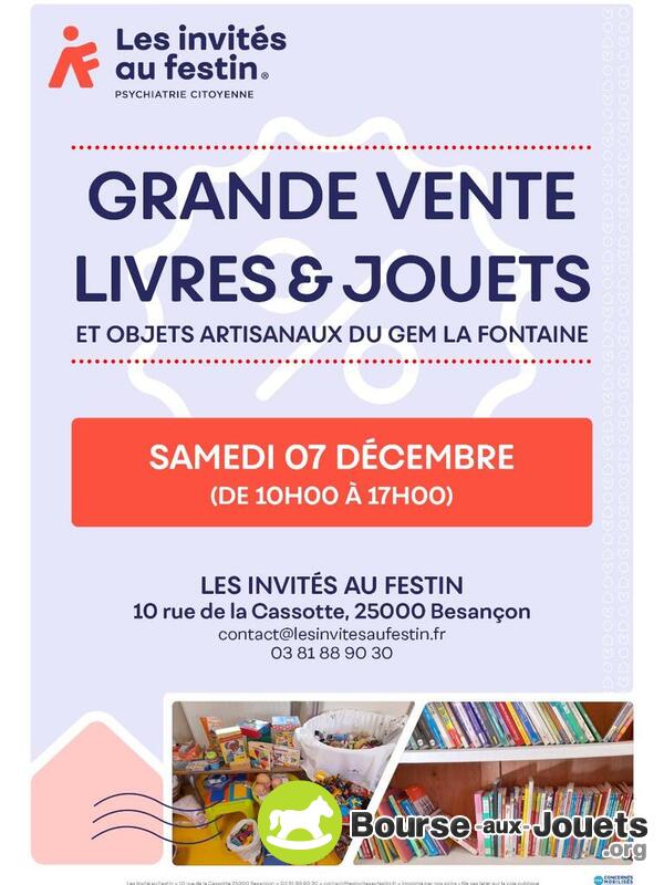 Grande vente livres et jouets