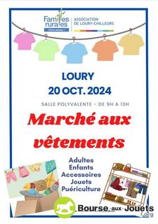 Photo de la bourse aux jouets Marché aux vêtements adultes, enfants, jouets, puériculture