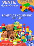 Vente de jouets d'occasion à l'école Pasteur (Vert Saint Den