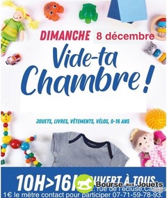 Photo de la bourse aux jouets vide tes chambres