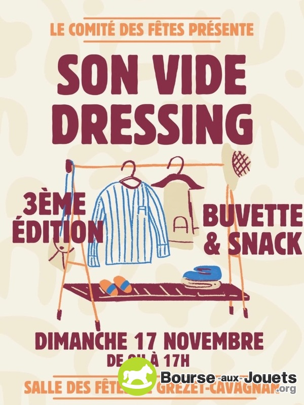 Vide dressing du comité des fêtes