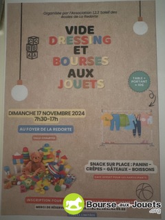 Photo de la bourse aux jouets Vide dressing et bourses aux jouets