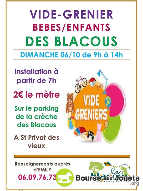 Vide grenier bébés enfants