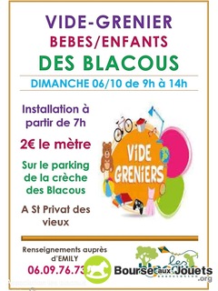 Photo de la bourse aux jouets Vide grenier bébés enfants