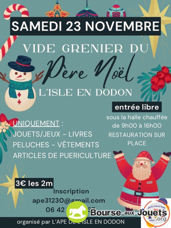 Vide grenier du Père Noël