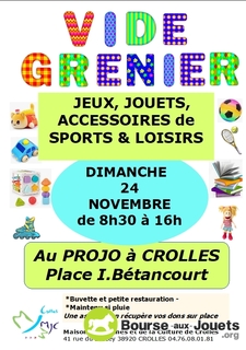 Photo de la bourse aux jouets VIDE-GRENIER Jeux-Jouets-Accessoires de Sports et Loisirs